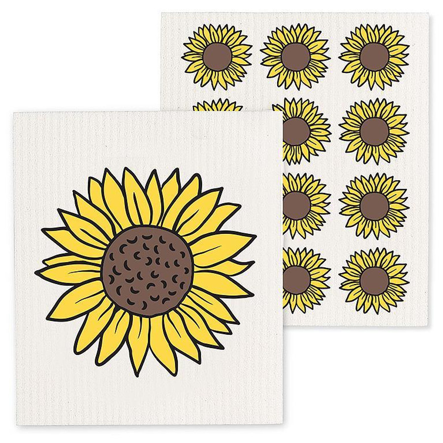 SUNFLOWERS DISHCLOTHS SET/2 84ASDSUNFLOWER