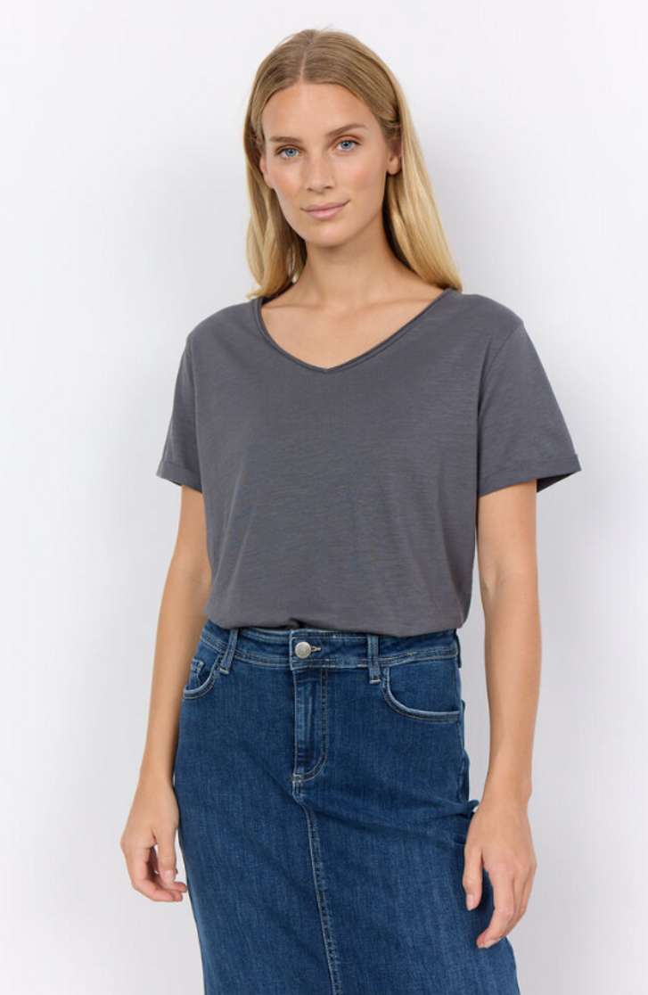 SS SLUB TEE SOLID S24 24837