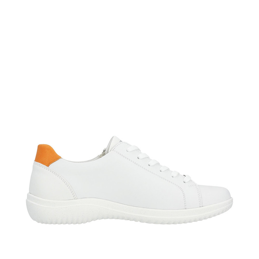 SNEAKER TENNIS W.ZIP WHITE/CARROT D1E01-81