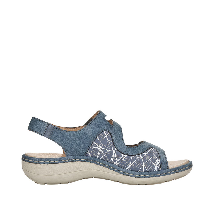 SANDAL VELCRO SCUBA  BS PRINT LT BLUE D7647-16