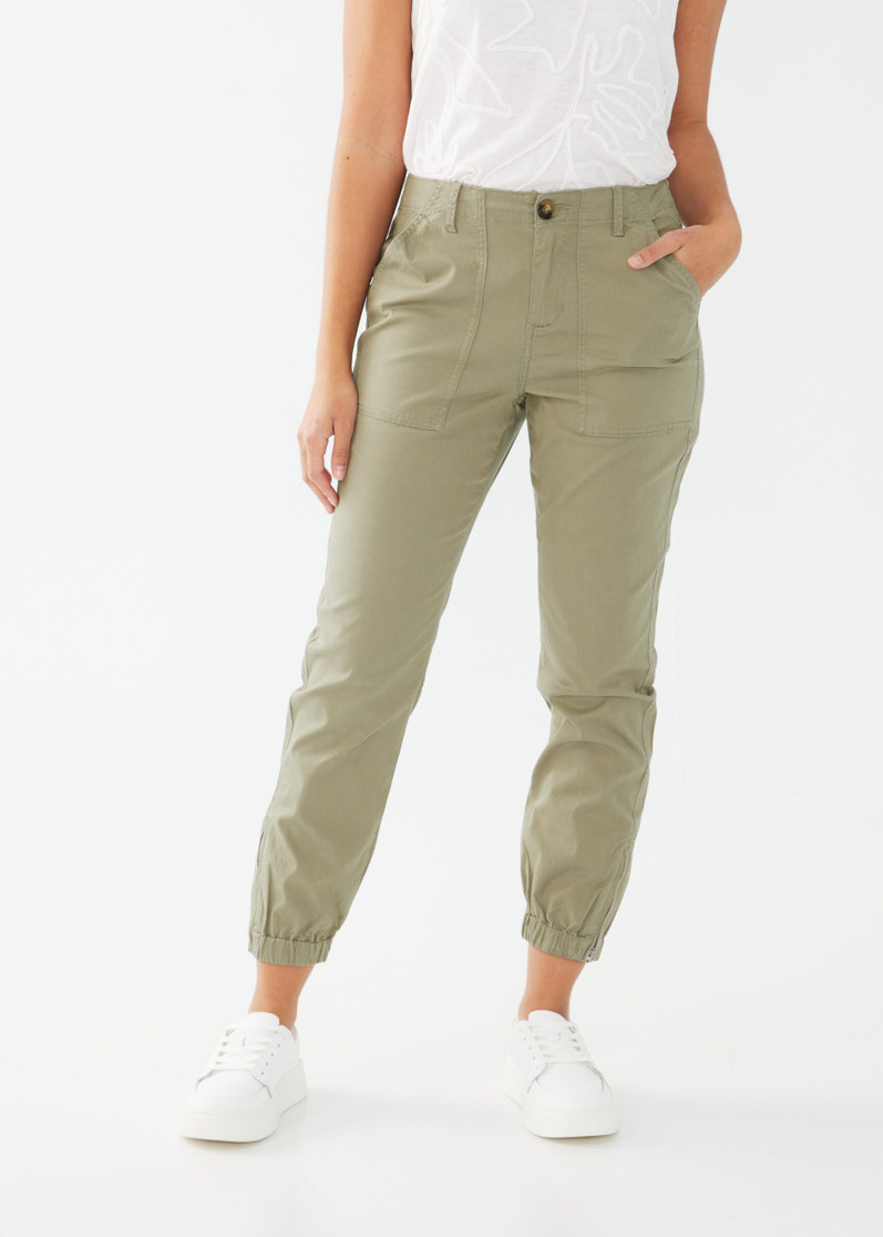 TENCEL TWILL OLIVIA SLIM UTILITY ANKLE 2446944