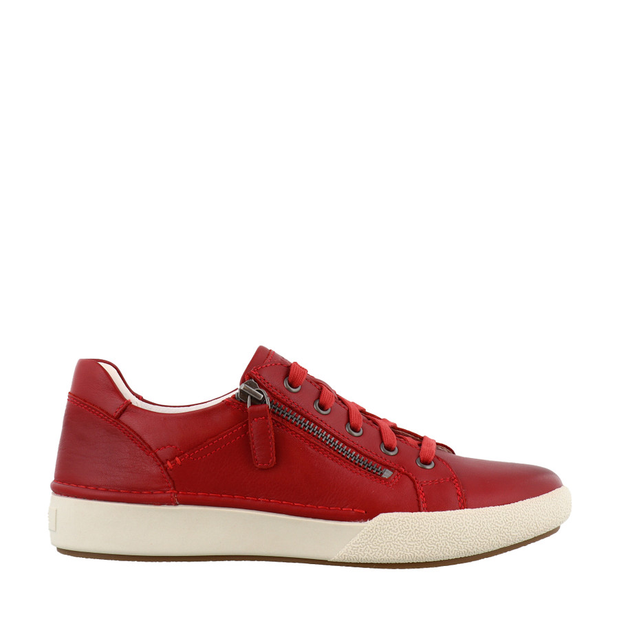 CLAIRE 03 LEATHER SNEAKER SIDE ZIP 69903 S24