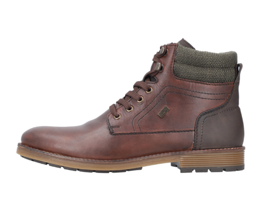 WPBOOT LACE AND SIDE ZIP BROWN F4544-25