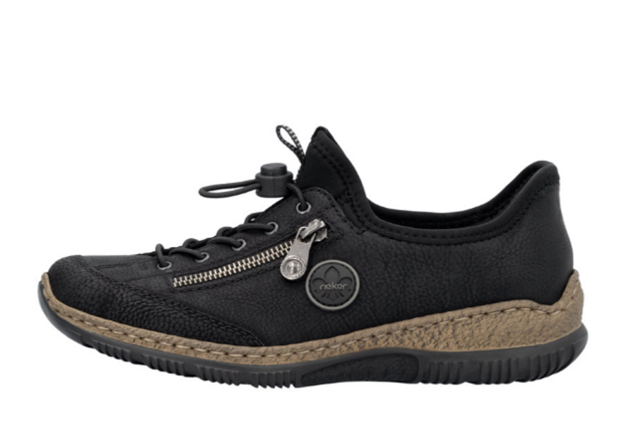 EASYON SCUBA NUBUCK CASUAL BLACK N3267-01