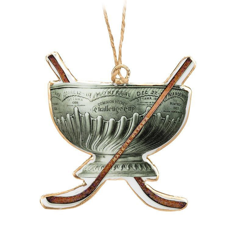 STANLEY CUP W.STICKS ORNAMENT 1337IMPRINTSTAN