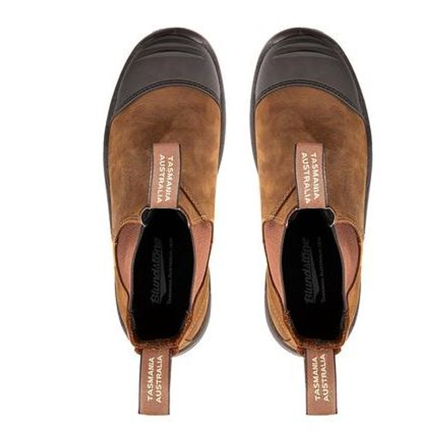 Blundstone 169 - Work & Safety Boot Rubber Toe Cap Saddle Brown