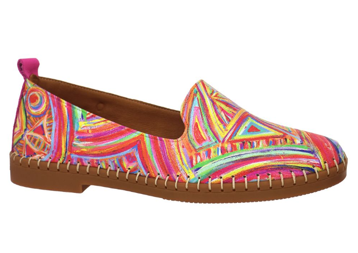 FRIDA-01 LEATHER SLIPON PRINT