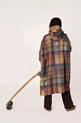 RAIN PONCHO TARTAN ONESIZE