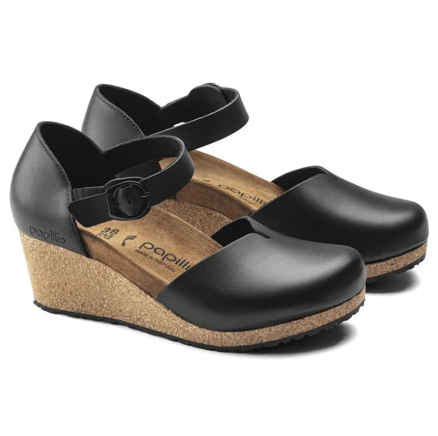 MARY LEATHER NARROW BLACK 1018523