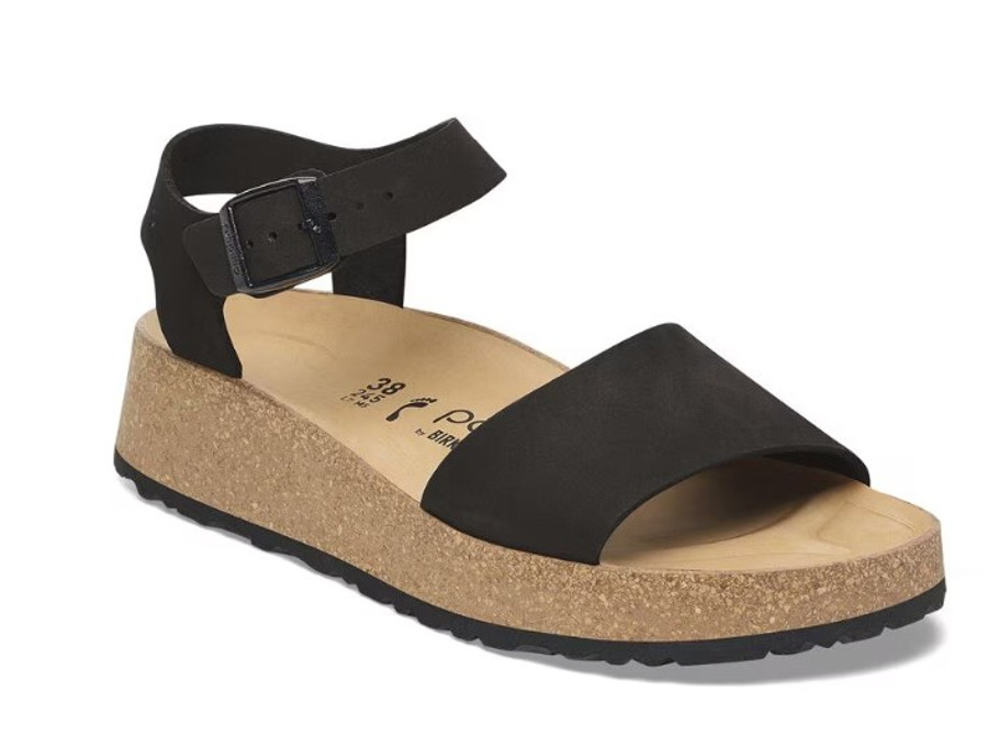 GLENDA NARROW NUBUCK BLACK 1029046