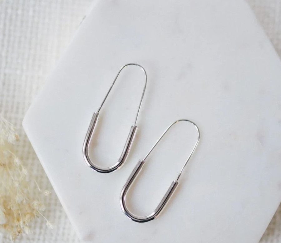 CLEO HOOPS SILVER