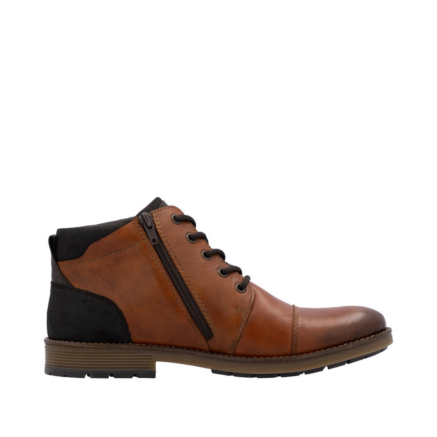 ZIP BOOT TIE WP TOE CAP CASUAL BOOT GAUCHO BROWN F4500-24