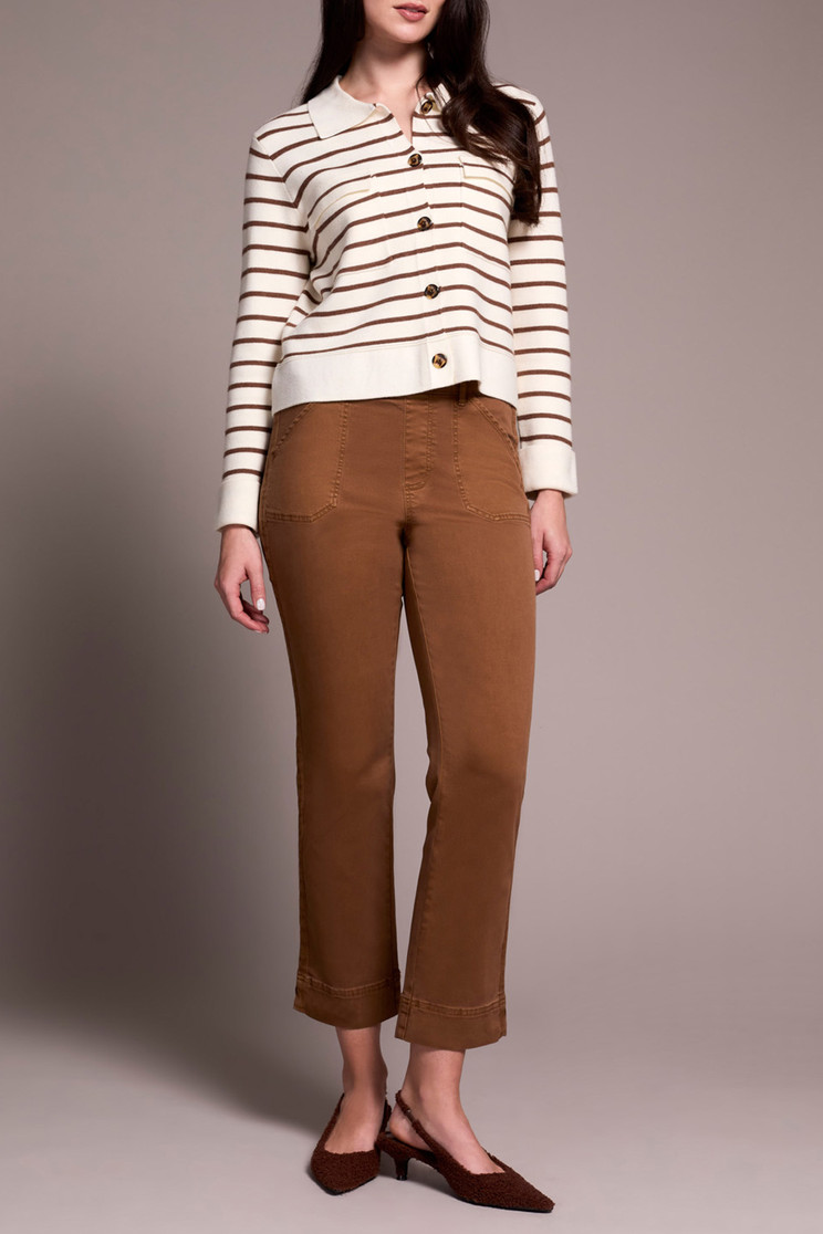 PULL ON ANKLE PANT COTTON/SIDE LEG TAPE 2305O-2020W