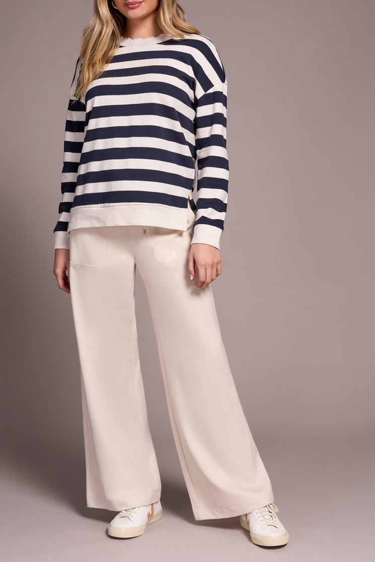 CREW NECK TOP STRIPE COTTON 2340O-8329