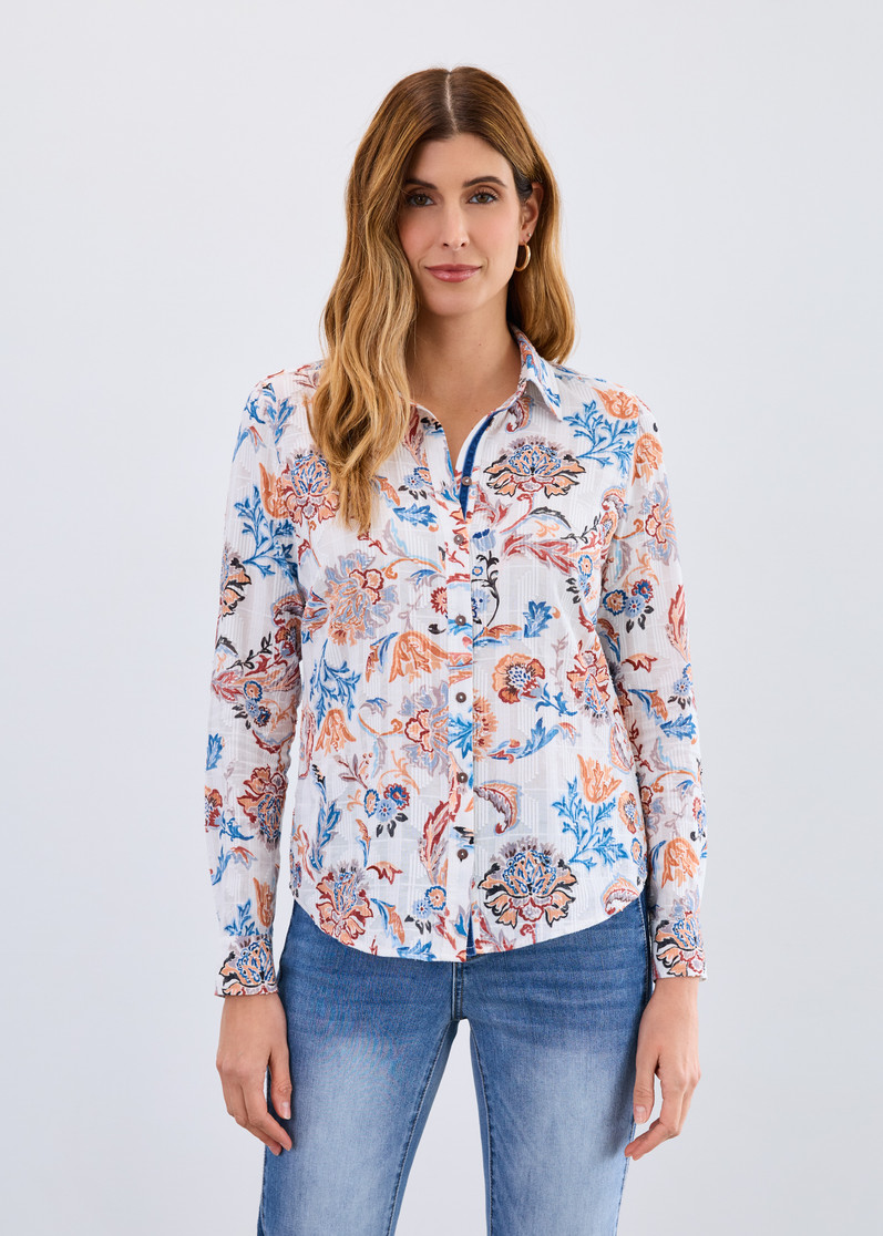 CLASSIC LS SHIRT DAMASK PRINT 7208174