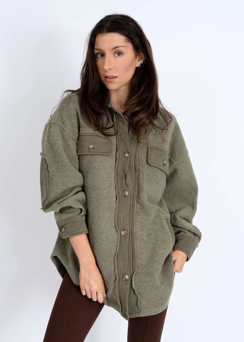 LEXIE FLEECE OVERSIZE SHACKET 53F045S