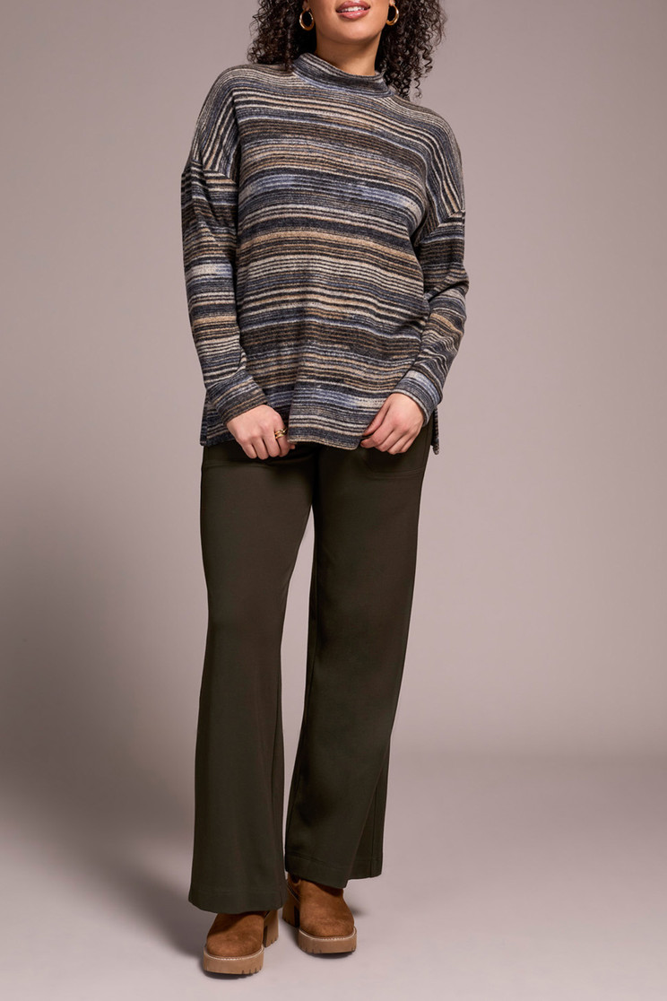 MOCK NECK TOP SOFTY VARIGATED 1899O-3603