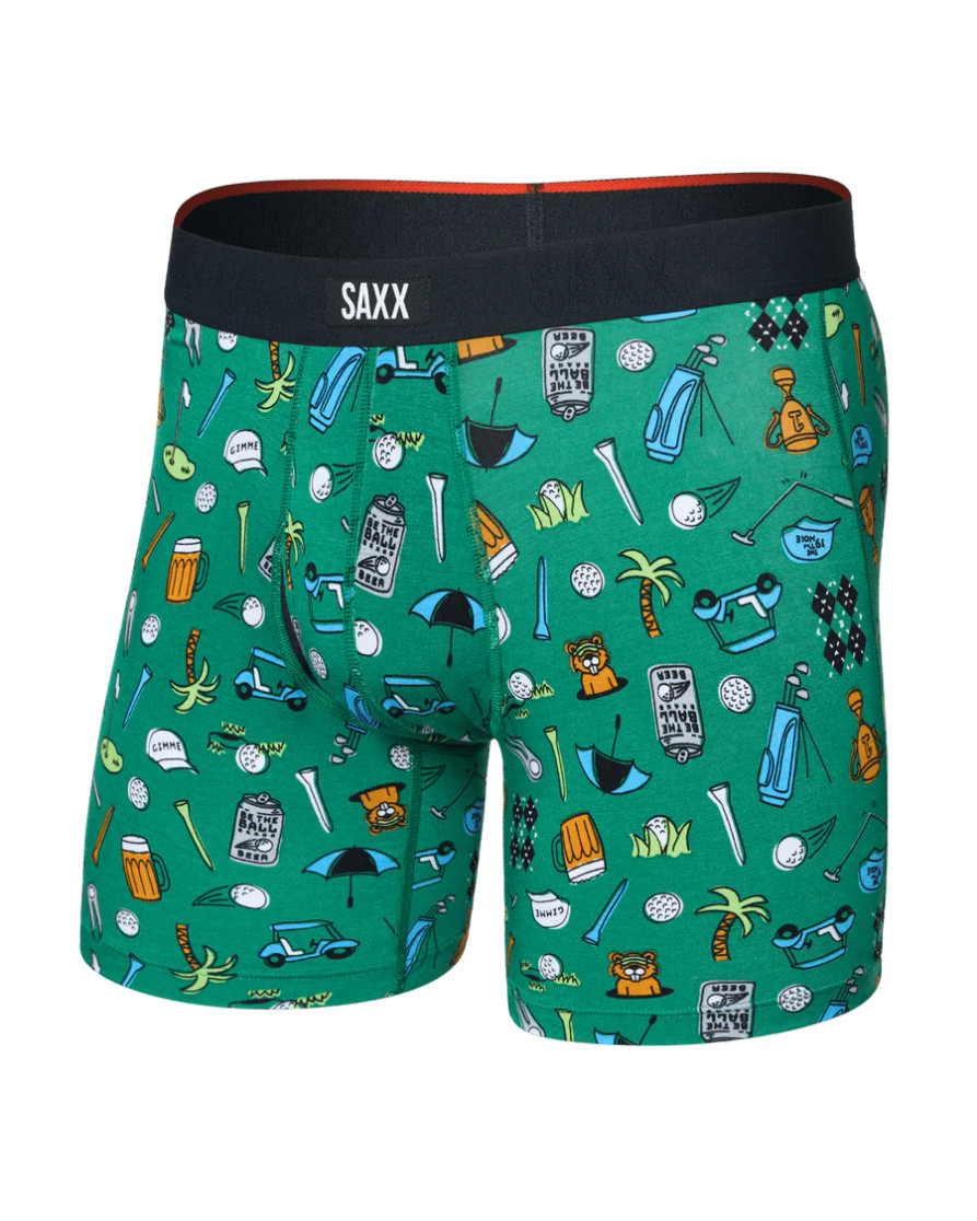 VIBE XTRA BOXER BRIEF FLY FAIRWAY BITS GREEN SXVX24F-FBG(SXVX24FFBG)