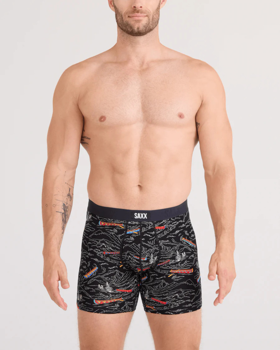 VIBE XTRA BOXER BRIEF FLY RIVERS BEND-BLACK SXVX24F-RIV