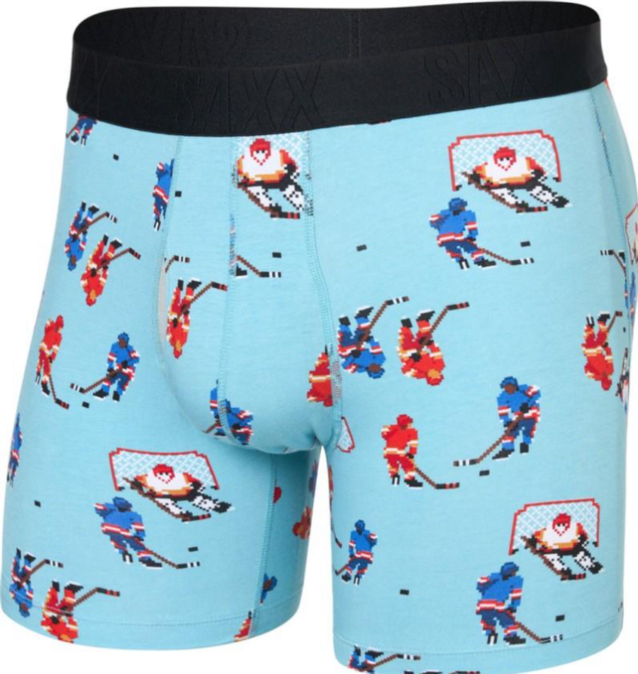 DROPTEMP COOLING COTTON BOXER BRIEF FLY ACTION ON ICE-BLUE TIDE SXBB86F-AIB(SXBB86FAIB)