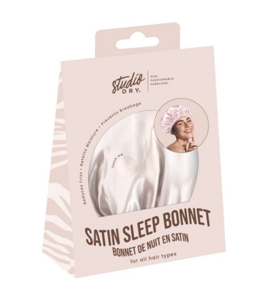 SATIN SLEEP BONNET WHITE