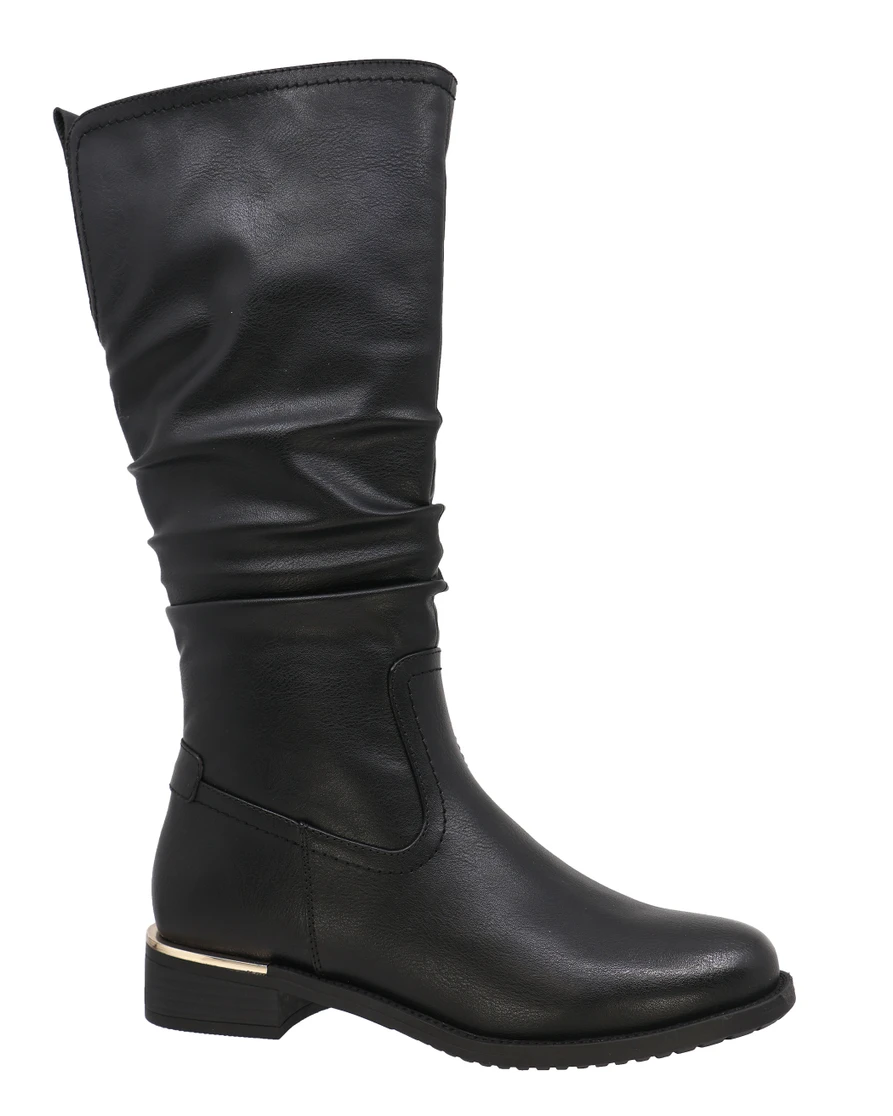 GWEN03WP TALL BOOT RUCHED WP