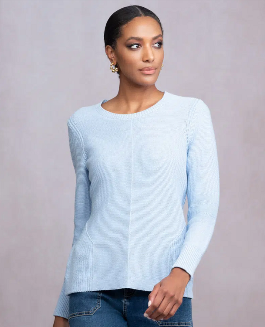 COTTON SWEATER CENTRE SEAM A46088