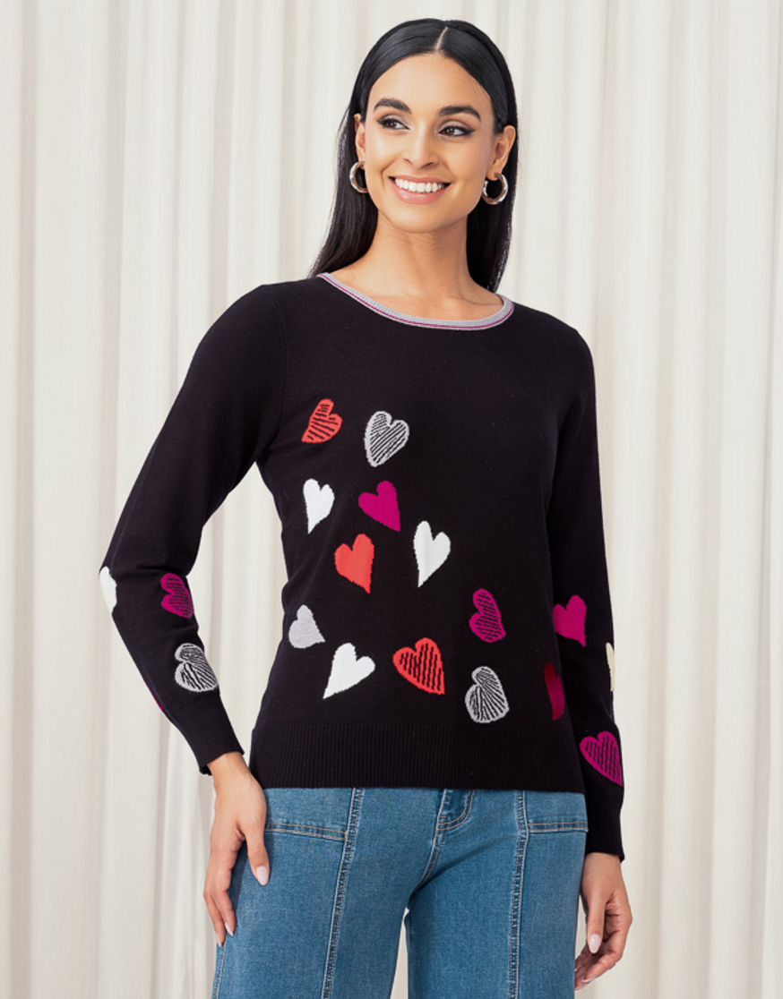 HEART CREW SWEATER