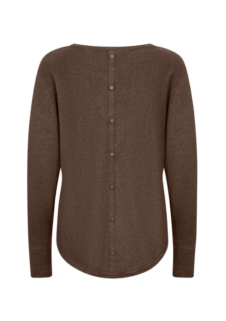 LS CREW BUTTON BACK SWEATER 32957