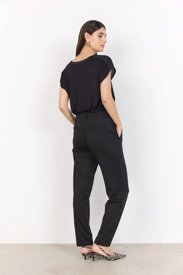 SATIN SHORT SLEEVE BLOUSE 25278