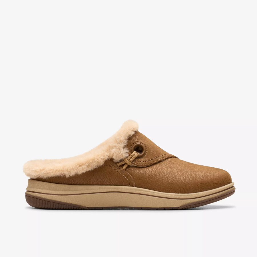 【美品】TOWN CLOG Addison Brown Suede Deco Stitch Clog Heel | TOMS