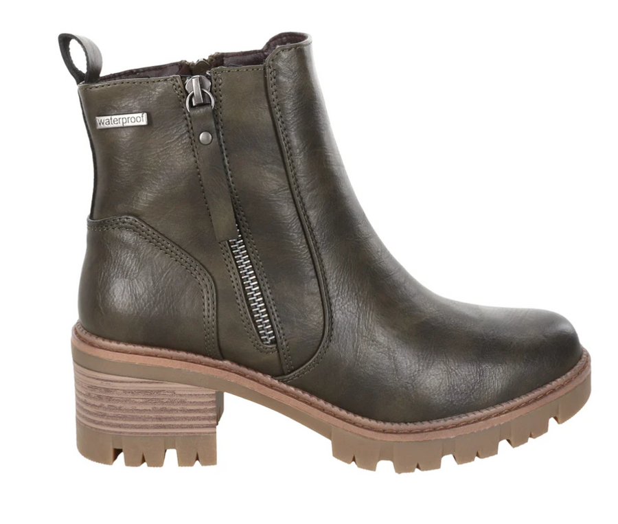 EBONY-01 BLOCK HEEL WP BOOT 573221