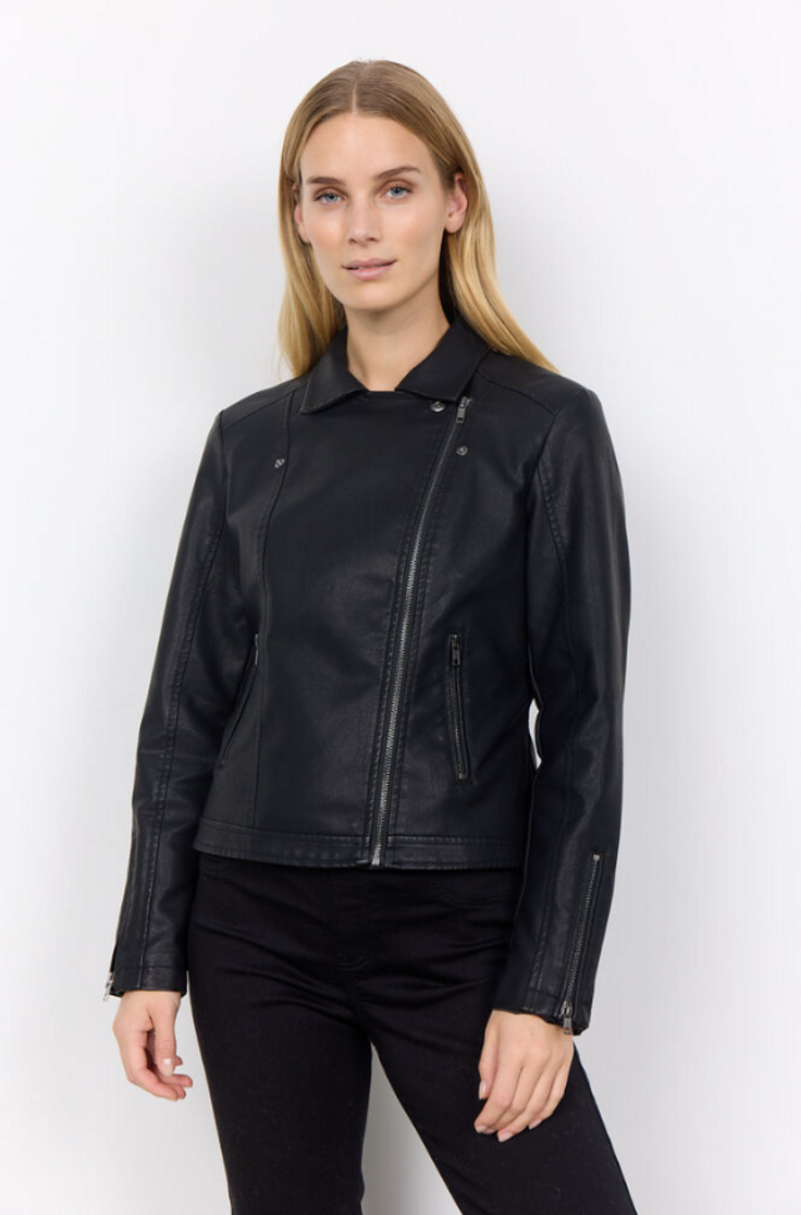 PLEATHER MOTO JACKET 40220
