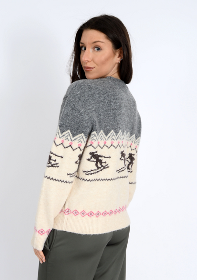 GUNHILD CREW NECK SWEATER SKIER 77S324S