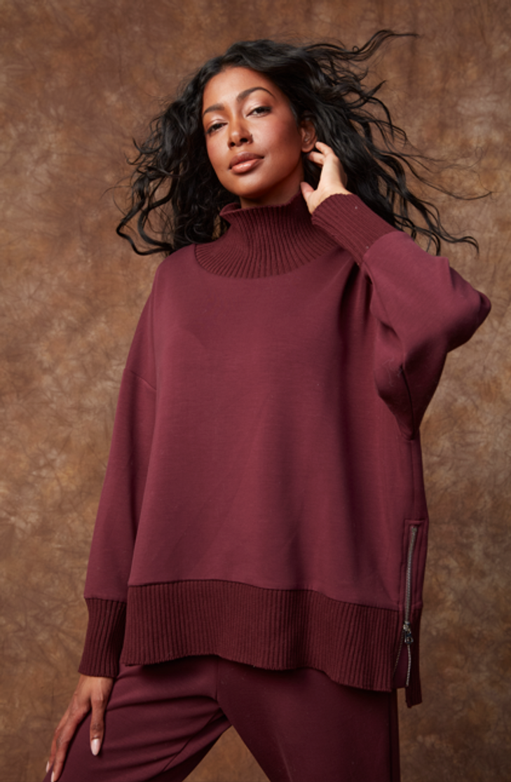 KATELYN SOFT KNIT MOCK KNIT 77T001SO