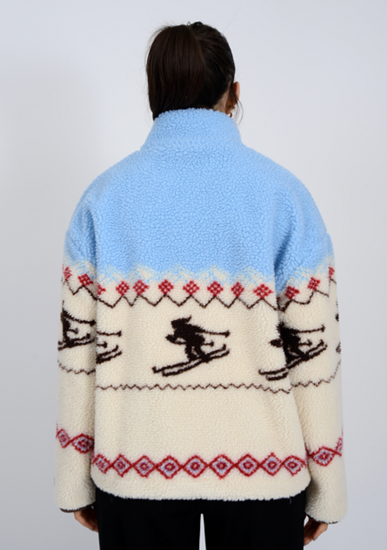 ALPINE SHERPA 1/2 ZIP FLEECE 29MU SKIER 77J056S