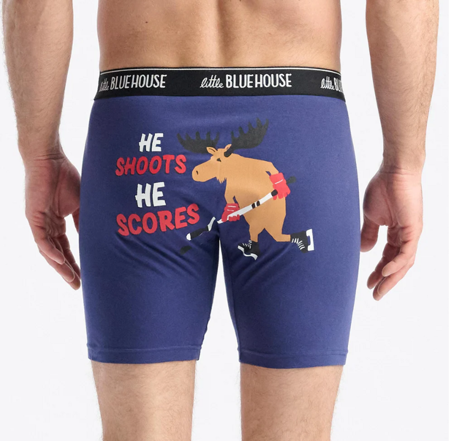 HE SHOOTS HE SCORES  MEN'S BOXER BRIEF BXCPBLE001
