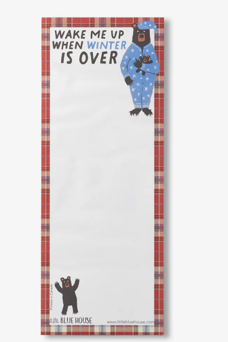 WAKE UP WHEN WINTER OVER  MAGNETIC LIST ML0WAKE002