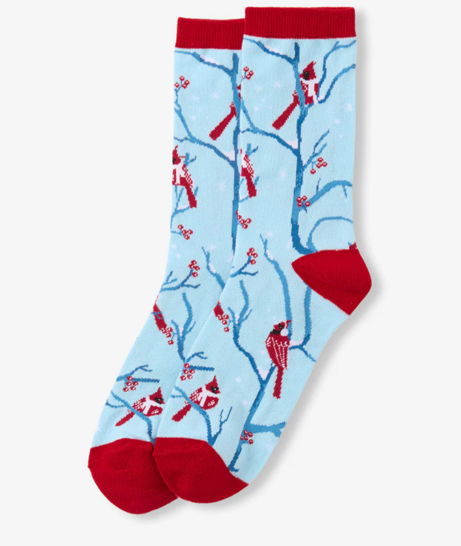 WINTER CARDINALS WOMEN'S CREW SOCKS SO0WCRD002(SO0WCRD002)