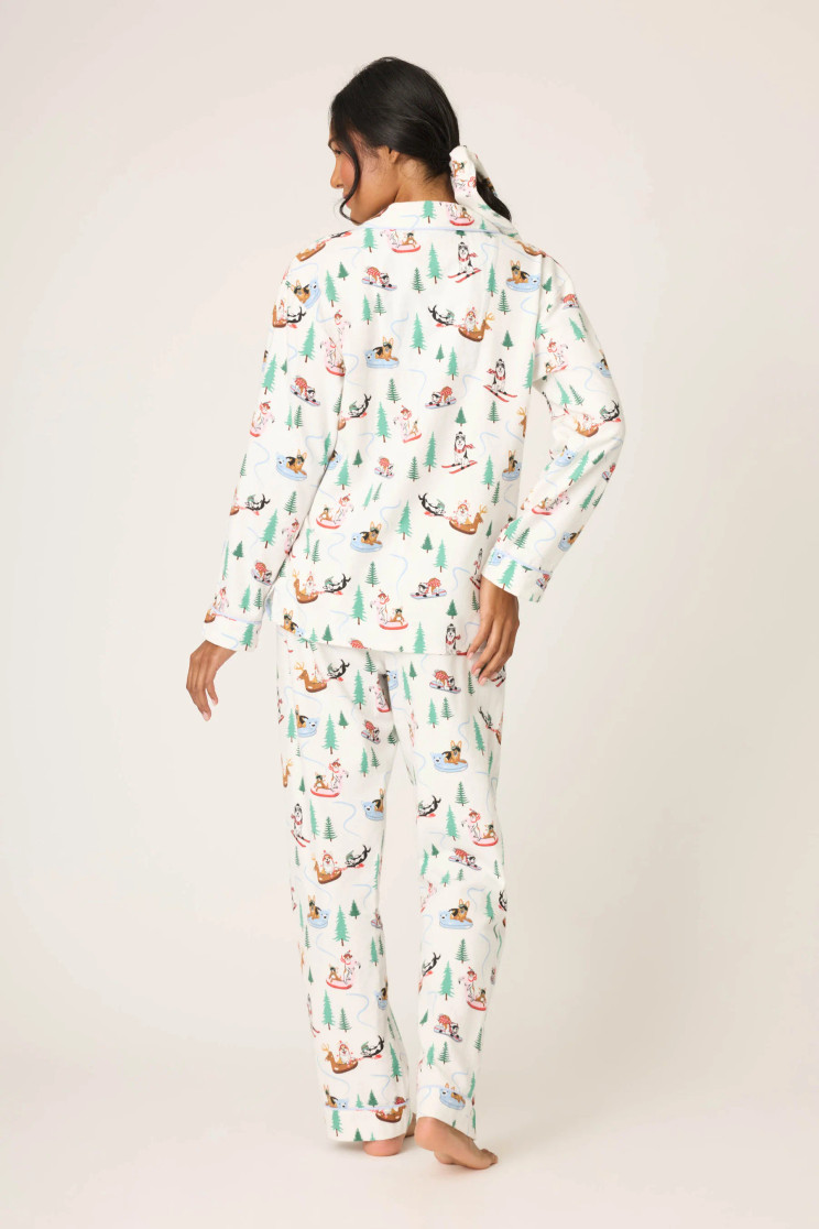 PJ SALVAGE FLANNEL SLEIGH ALL DAY RUFLPJWHT