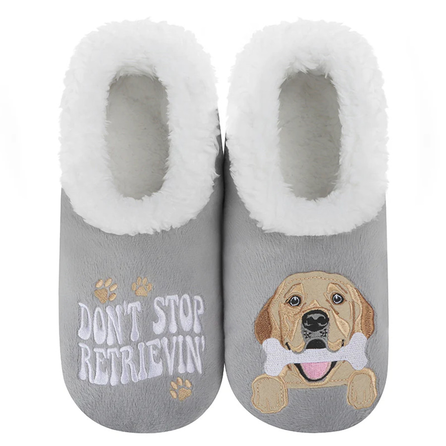 SNOOZIES SLIPPER DON'T STOP RETRIEVIN SIMPLY PAIRABLES WPSPRETRIEV
