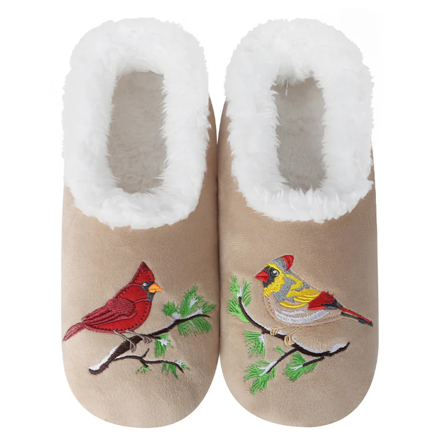 SNOOZIES SLIPPER TAN CARDINAL WPSPTNCARD