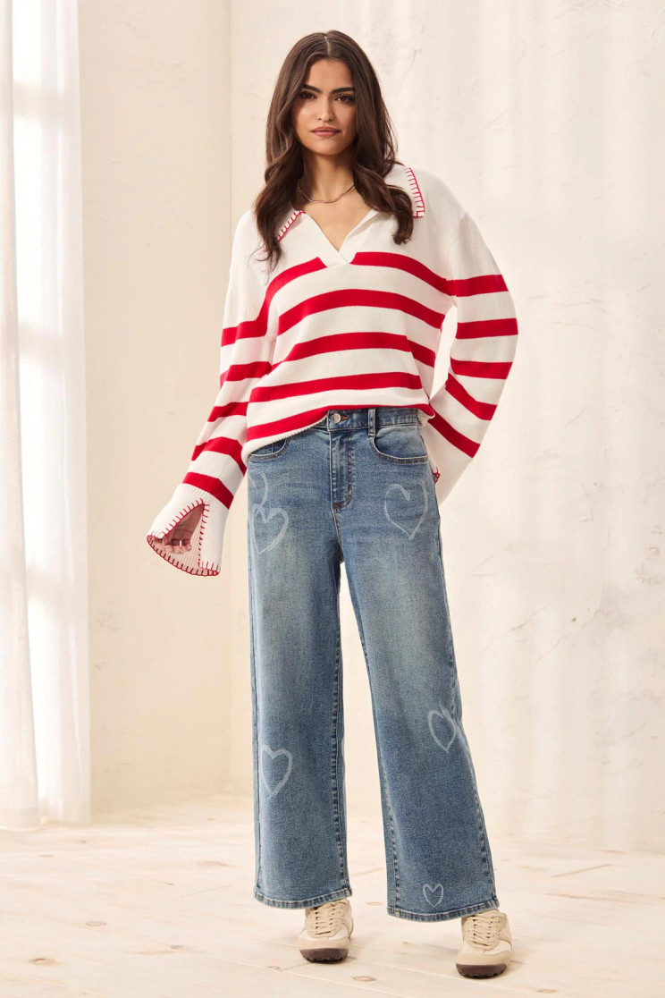 SOPHIA CURVY PRINTED SUPER ST ANKLE JEANS 6083O-5420