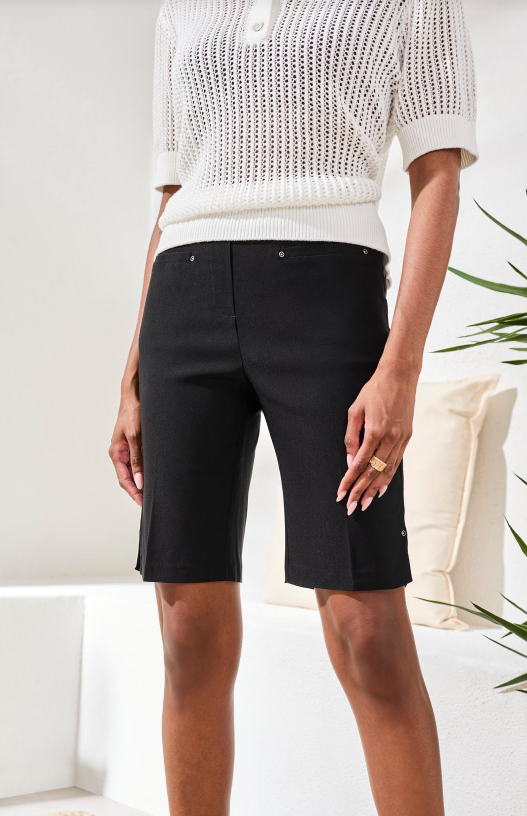 FLATTEN IT PO SHORT W/SLITS RAY/SPAND 3014O-7165