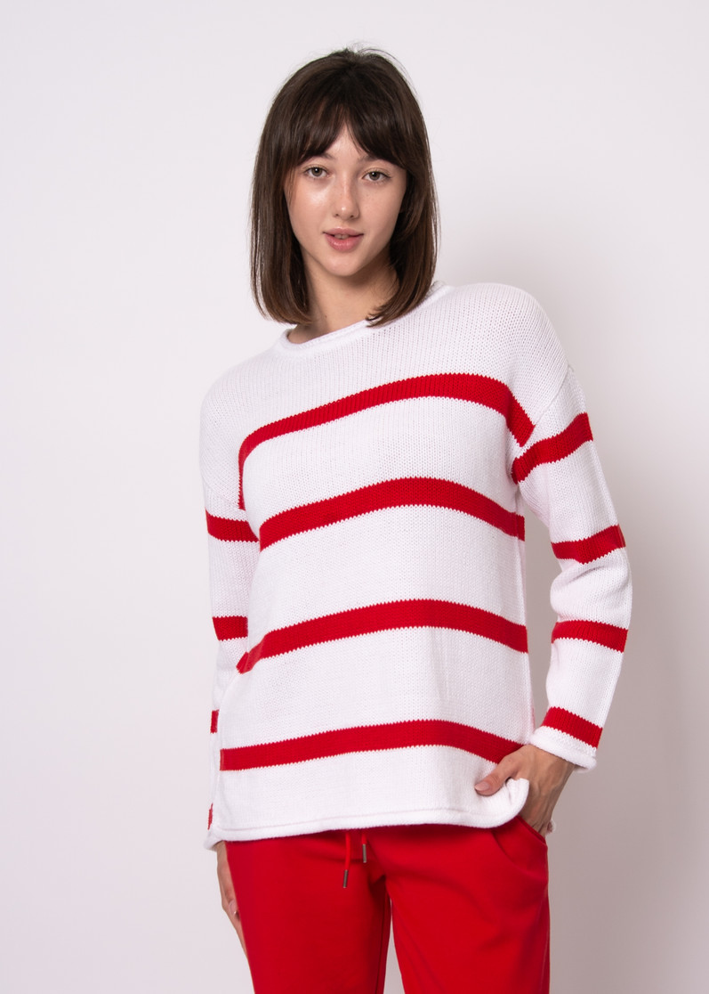 KIRI LS STRIPE CREW TOP 57S237S