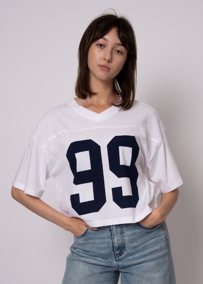 OLIVIA SS V NECK TOP 57T181S