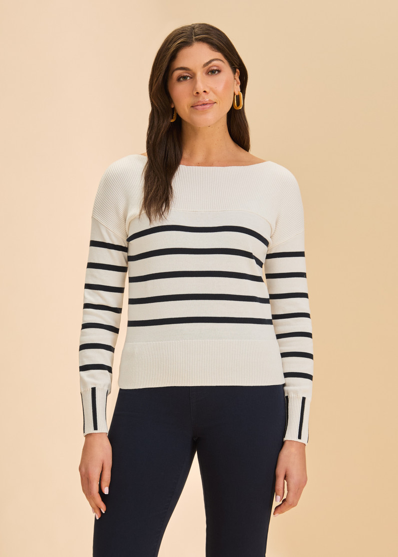 LS STRIPE SWEATER 1955314