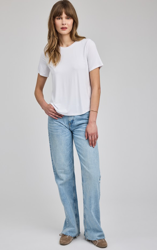 BRIELLE RAYON JERSEY SOLID TEE GF2602-1132