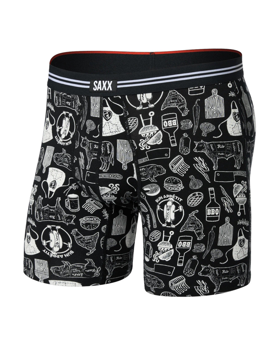 VIBE XTRA BOXER BRIEF FLY BUN APPETIT- BLACK SXVX24FBAB
