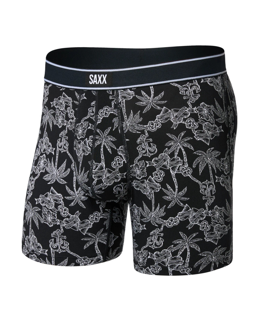 DAYTRIPPER COMFORT STR BOXER BRIEF FLYTROPICAL TATTOO- BLACK SXBB11FTTB